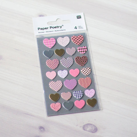 Rico Paper Poetry 'mini' Heart Stickers