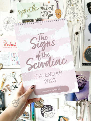 Signs of the Sewdiac 12 Month 2023 A4 Wall Calendar